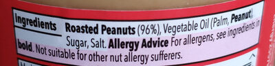 Co-op Crunchy Peanut Butter - Ingredienser - en