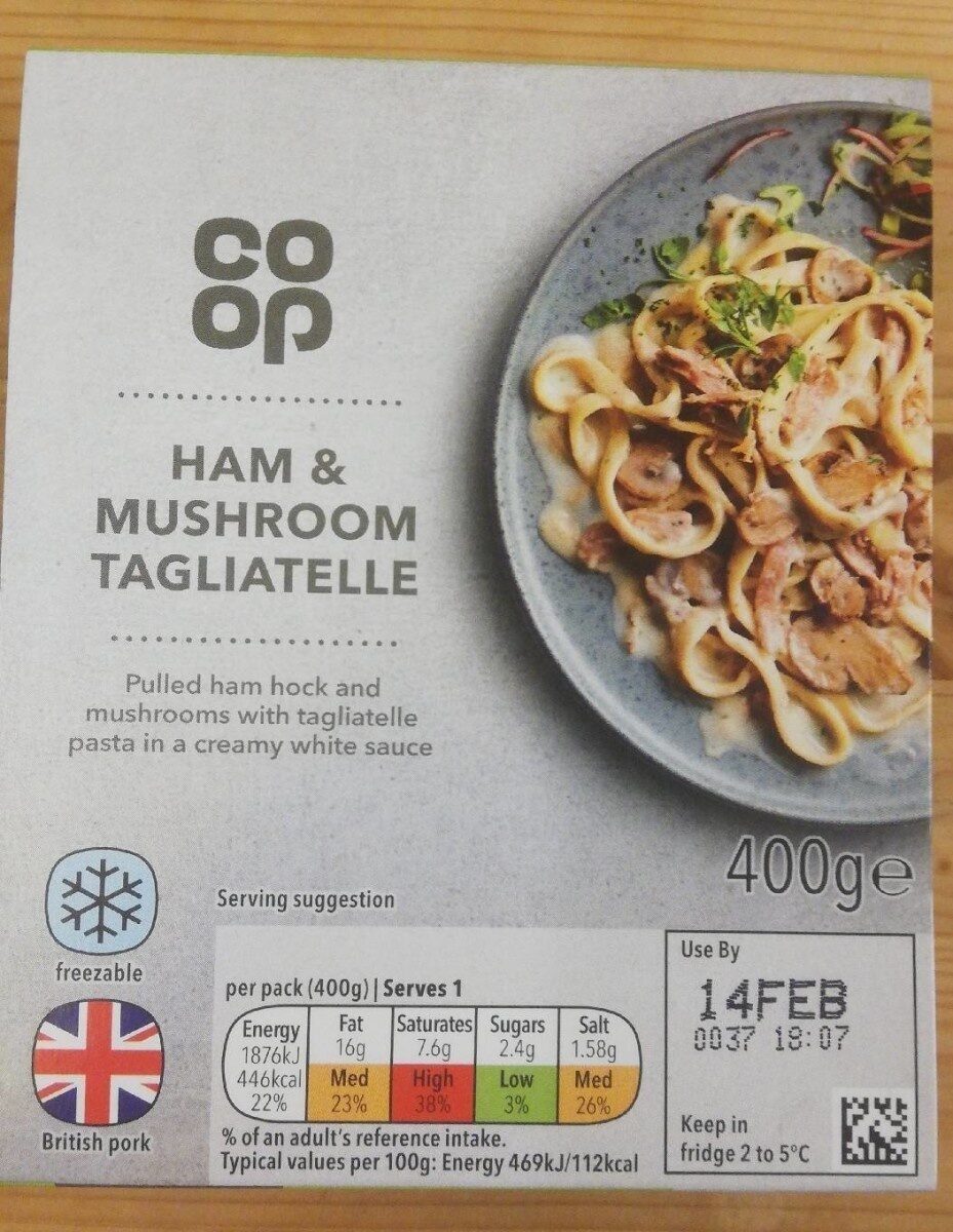 Ham & Mushroom Tagliatelle - Product
