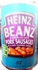 Beanz Baked Beans with Pork Sausages - Produit