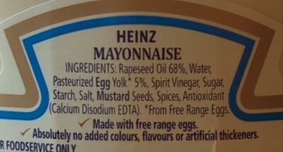 seriously Good Mayonnaise - Ingredients