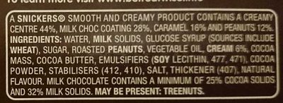 Snickers Eis - Ingredients