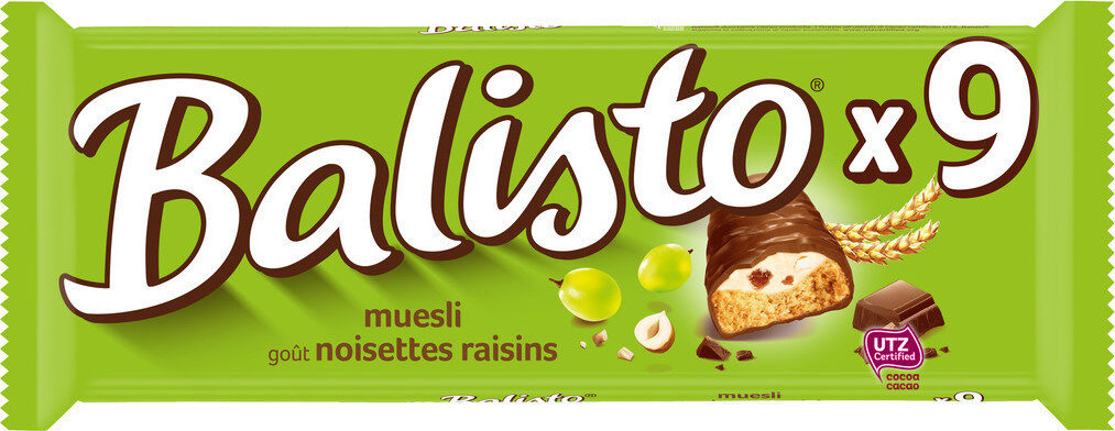 Balisto Noisettes Raisins x9 - Produit
