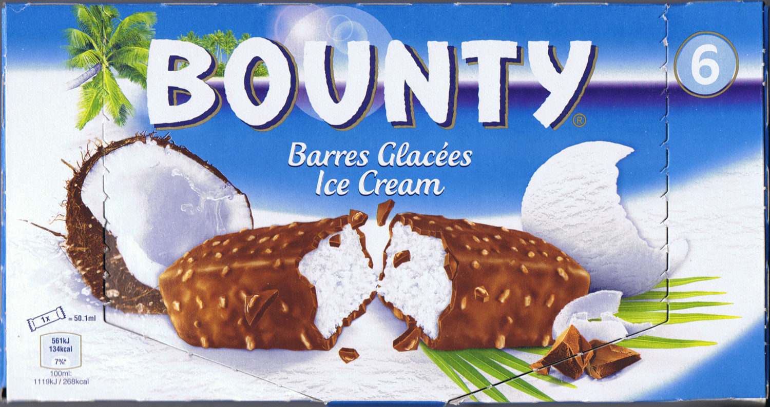 Bounty Barres Glacees Ice Cream - Produkt