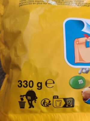 M&M's peanut - Istruzioni per il riciclaggio e/o informazioni sull'imballaggio - fr