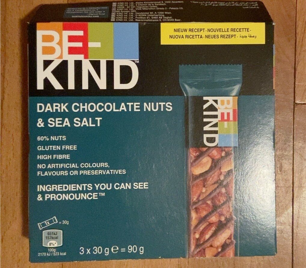 Dark Chocolate Nuts & Sea Salt - Produkt - fr