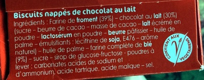 Sablés Anglais Chocolat au lait - Ingrédients