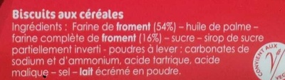 Sablés Anglais - Ingredients - fr