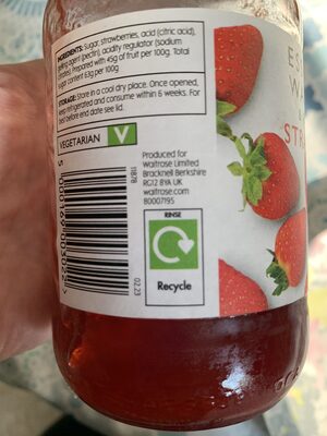 Strawberry jam - Recycling instructions and/or packaging information