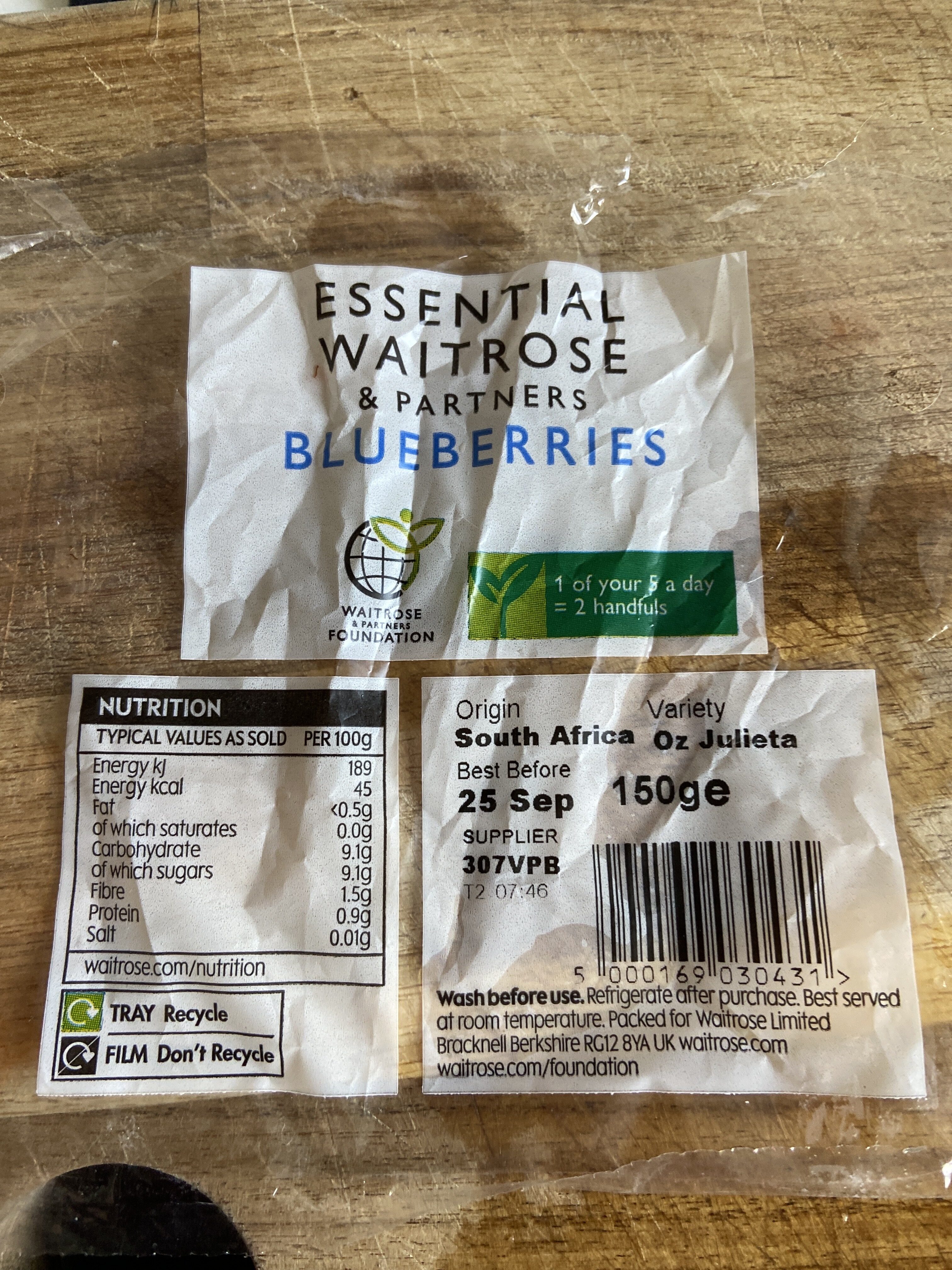Blueberries - Ingredients