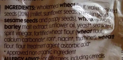 Wholemeal seeded bloomer - المكونات - en