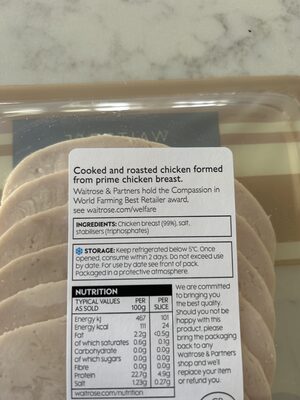 British roast chicken breast - Ingredients