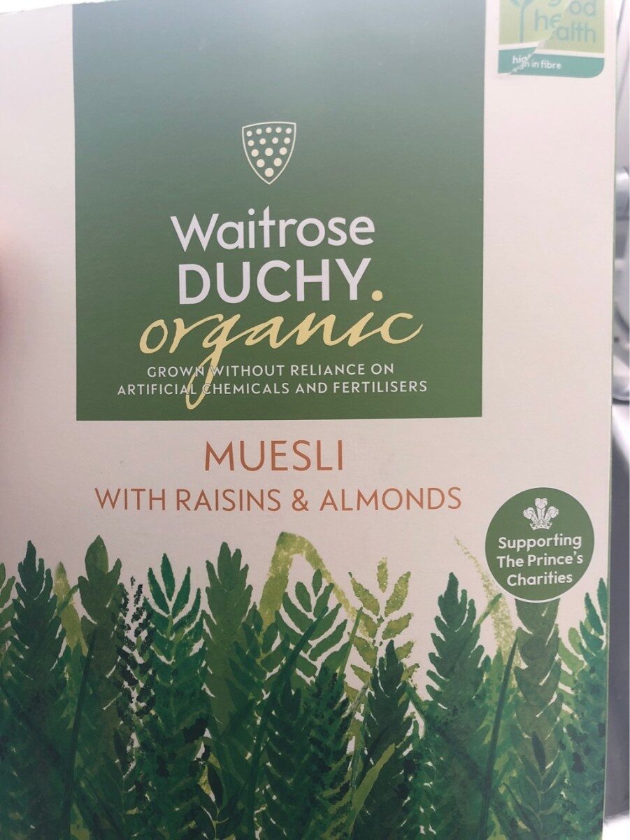 Waitrose Duchy Organic Muesli With Raisins & Almonds - Product