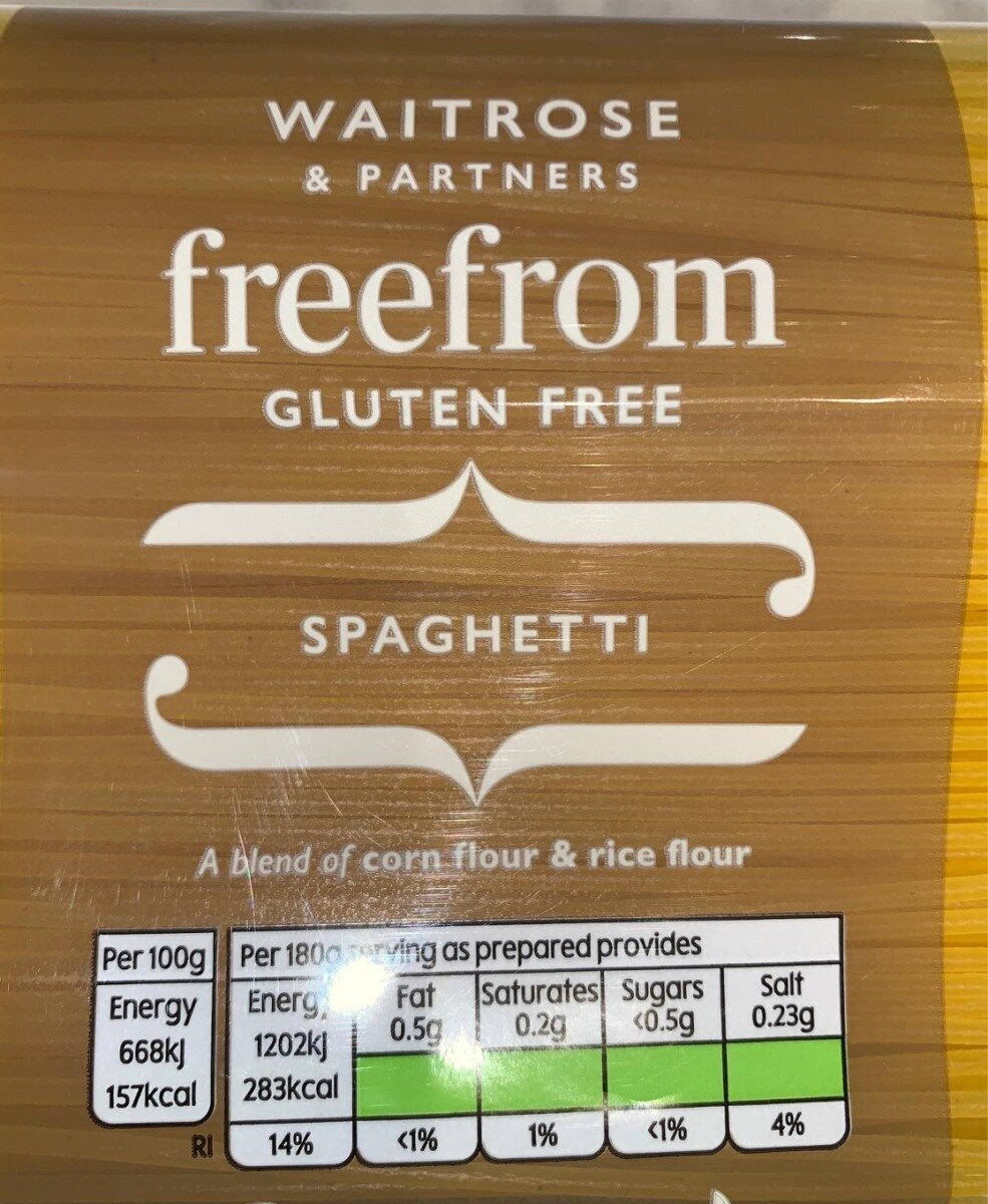 Waitrose gluten free spaghetti - Product - en
