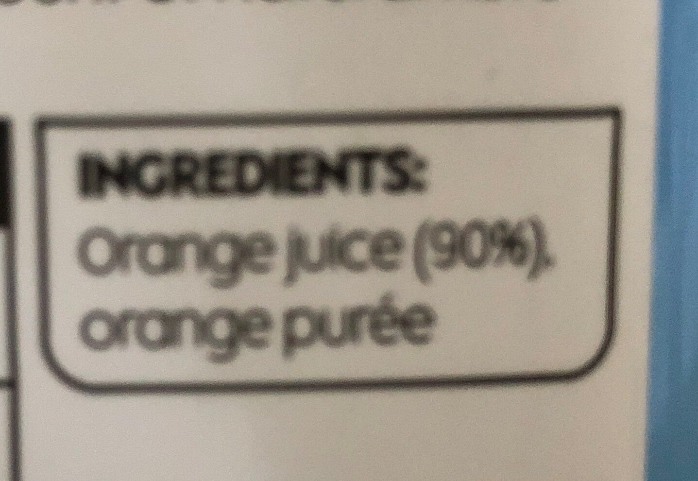 Waitrose tangy & refreshing smooth orange juice - Ingredients