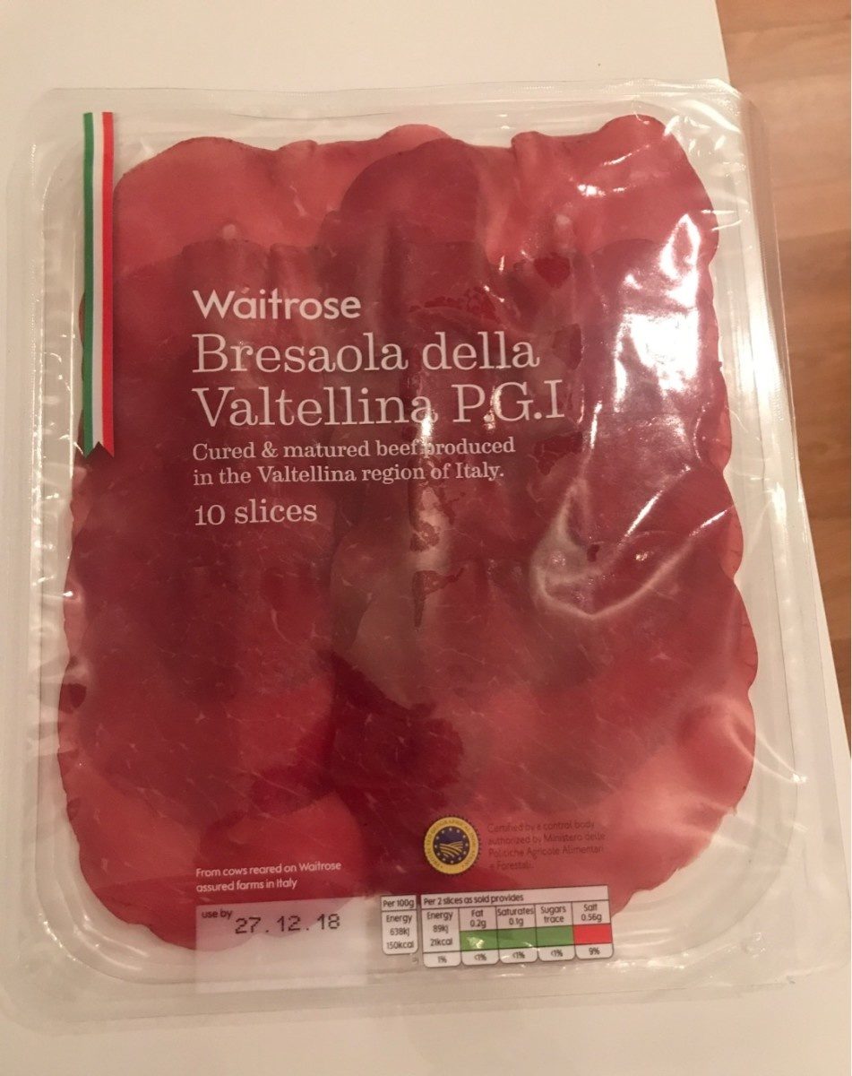 Bresaola Della Valtellina P.G.I Slices - Produit