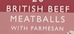 British beef meatballs with Parmesan - المكونات - en