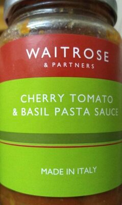 Calories in Waitrose Cherry Tomato & Basil Pasta Sauce