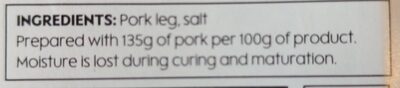 Parma Ham - Ingredients