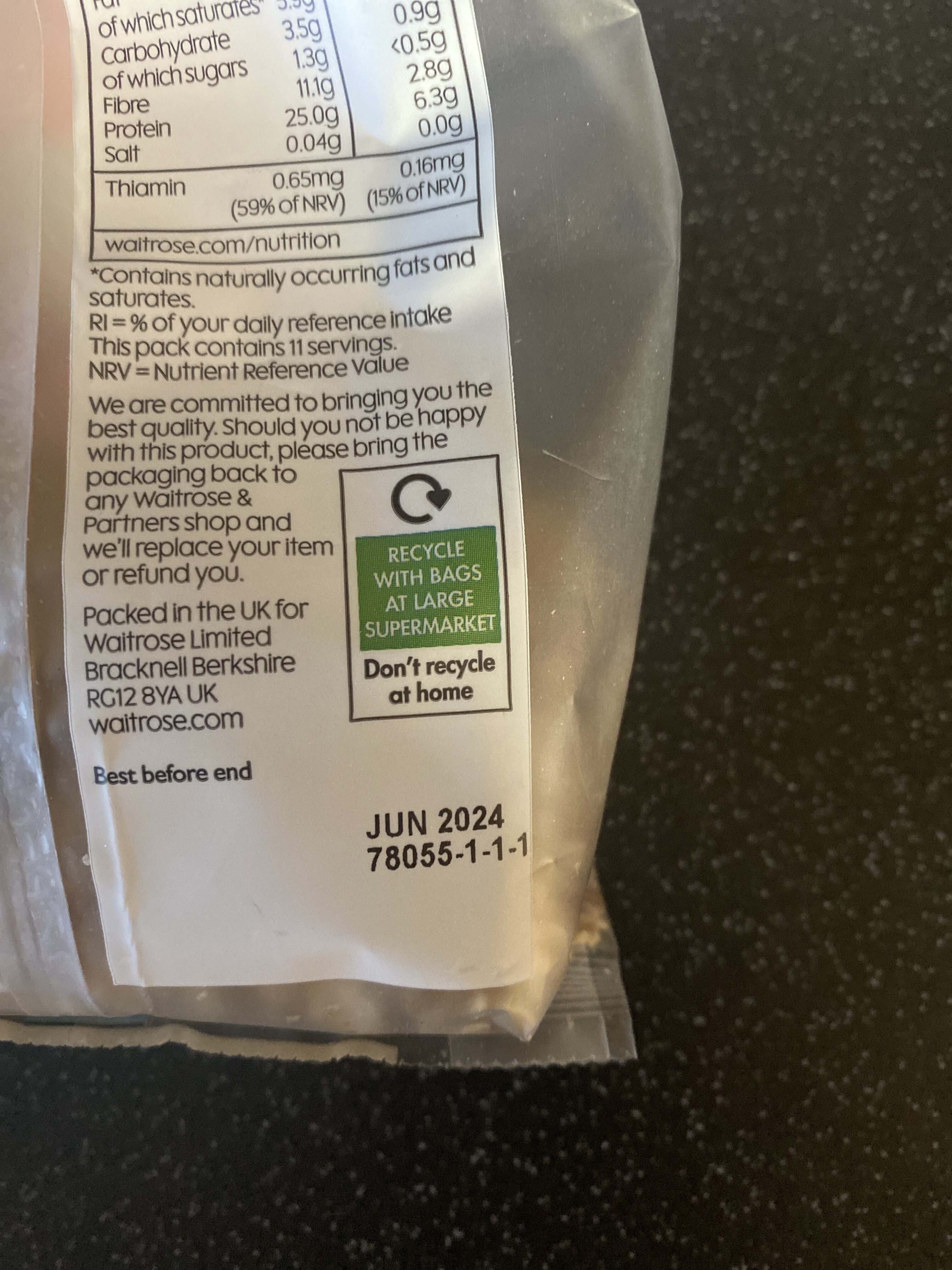 Mixed Seeds - Recycling instructions and/or packaging information