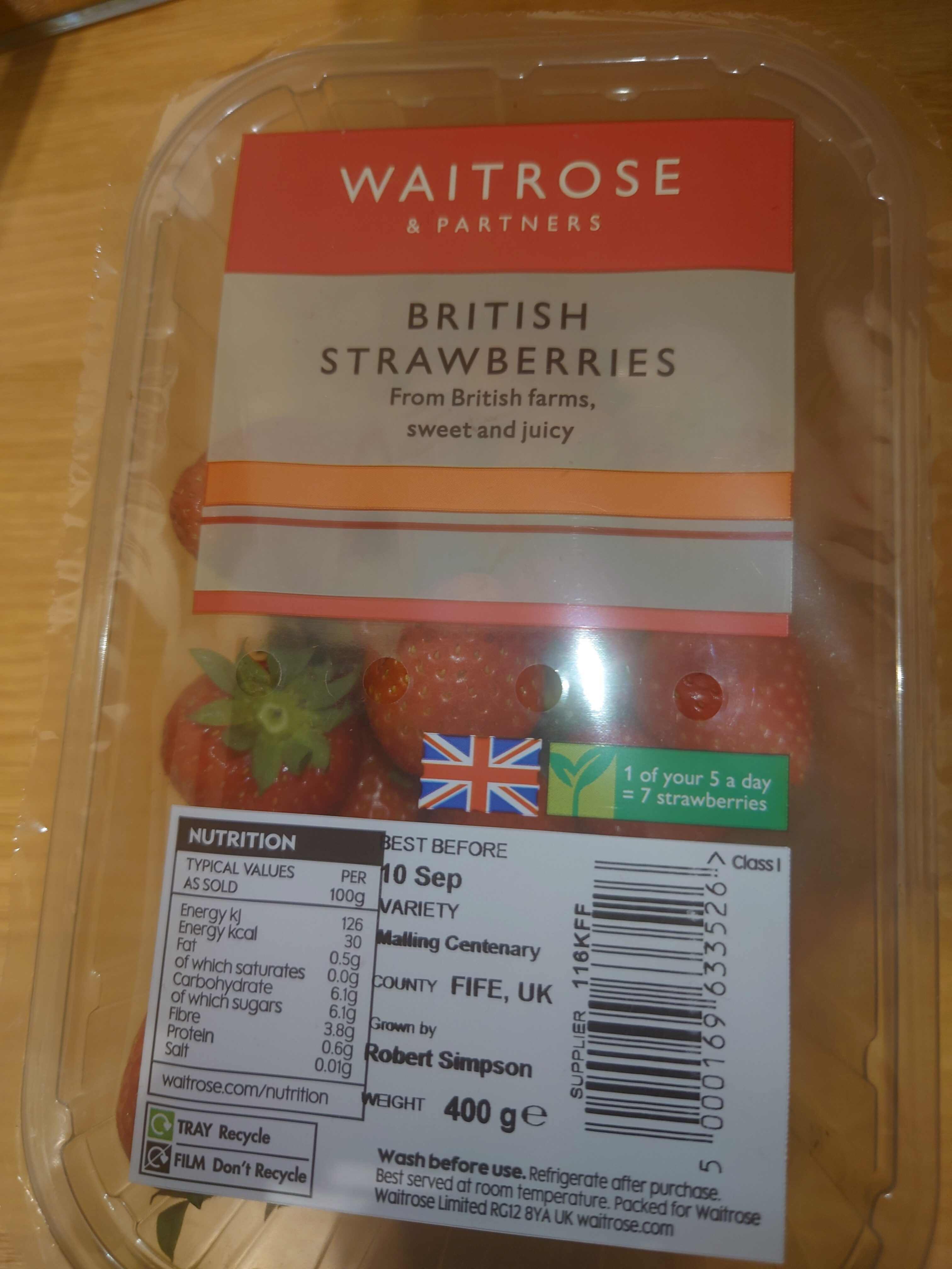 Waitrose British Strawberries - Product