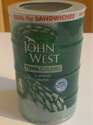 Calories in John West Tuna Chunks In Spring Water