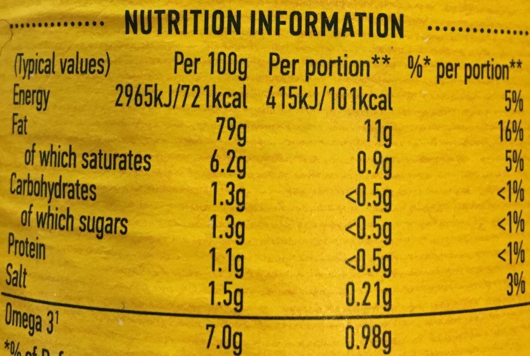 Real Mayonnaise - Voedingswaarden - en