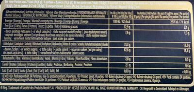 AFTER EIGHT - Nutrition facts