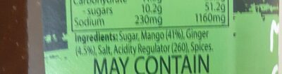 Mango & ginger Chutney - Ingredients
