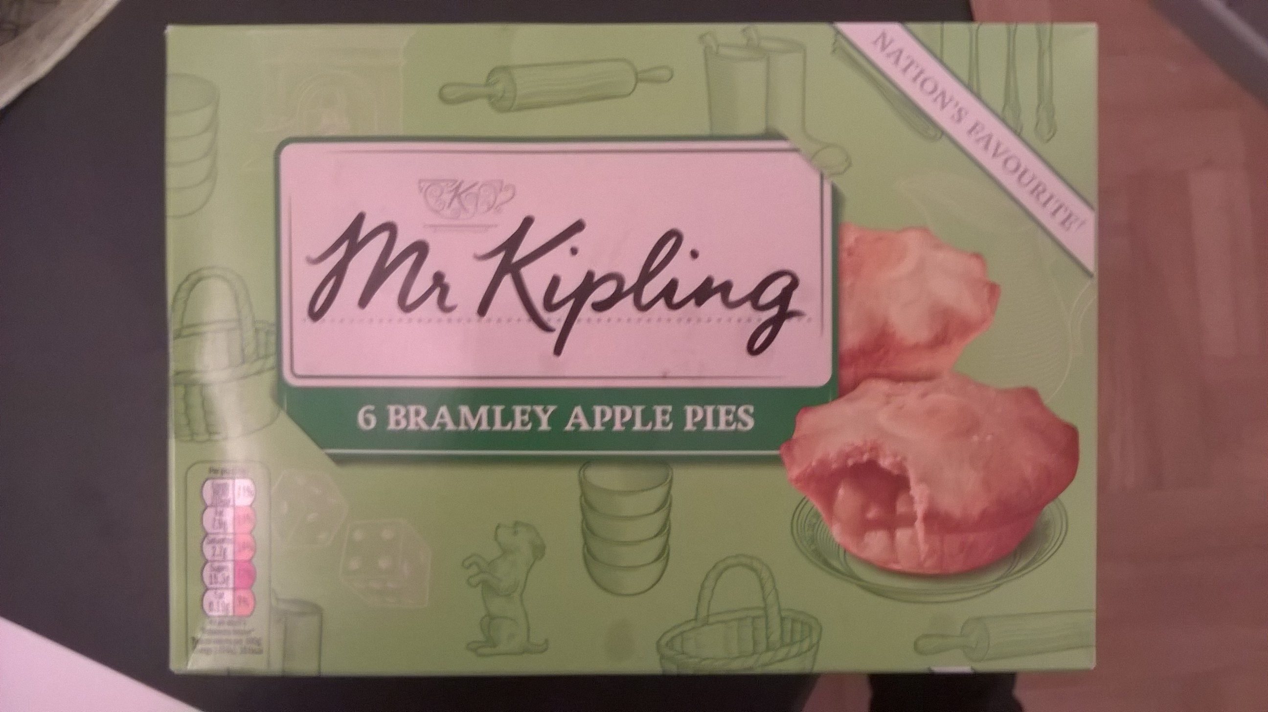 Mr Kipling Bramley Apple Pies 6pk - Produit
