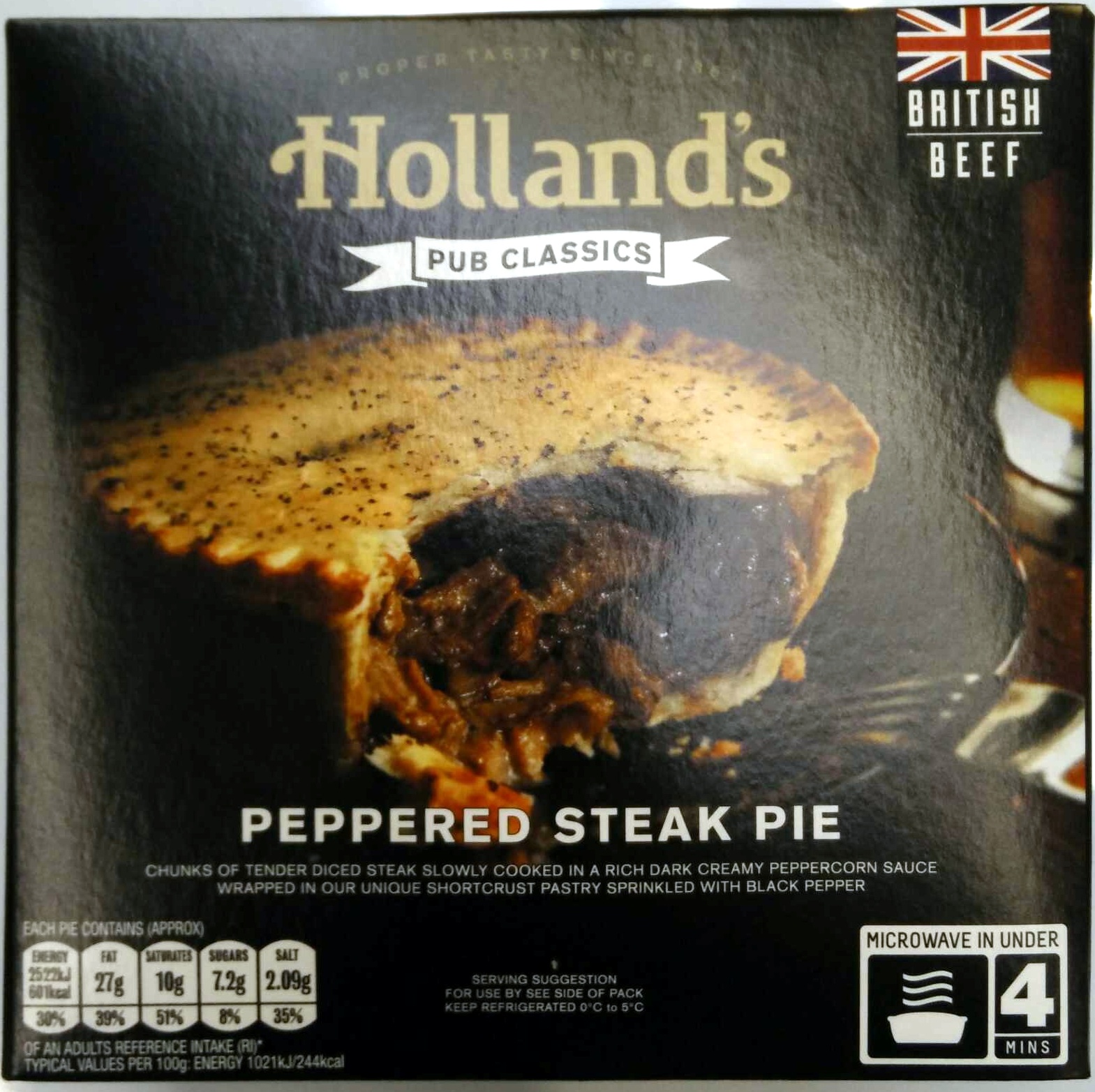 Peppered steak pie - Product