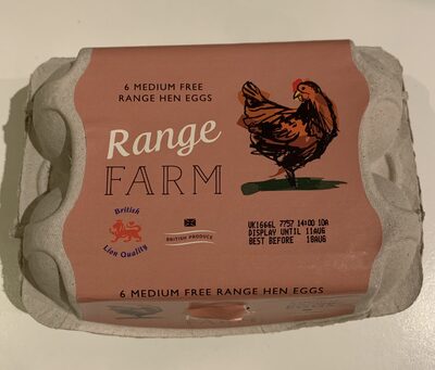 6 Medium Eggs - Product