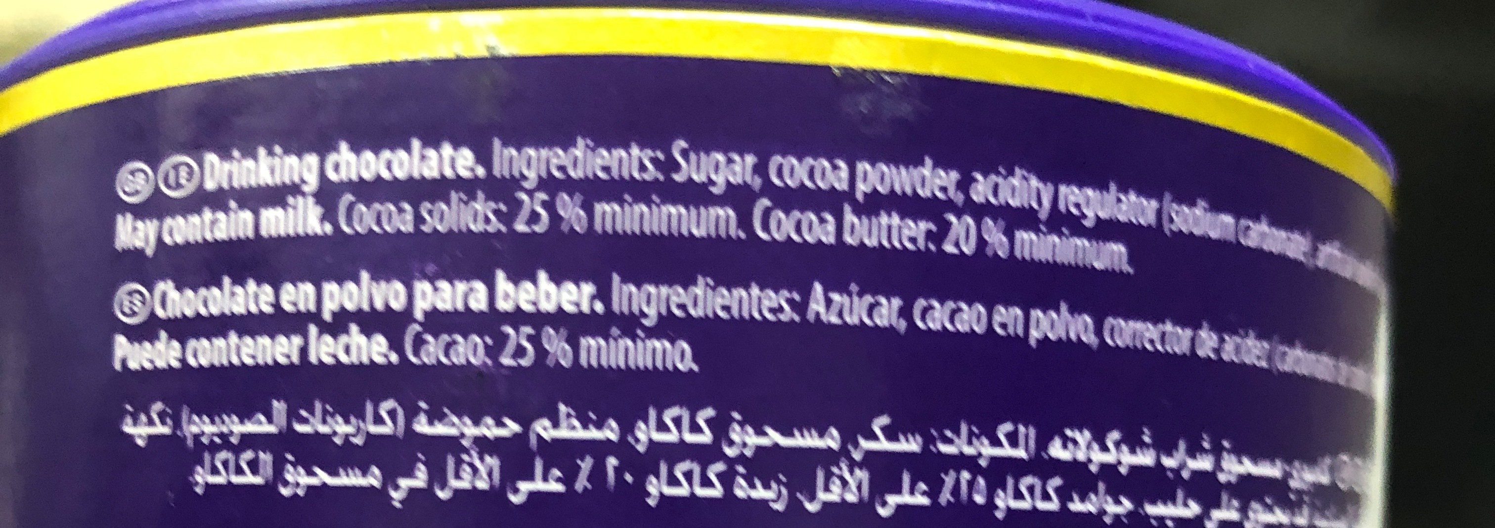 Original drinking chocolate - Ingredients - en