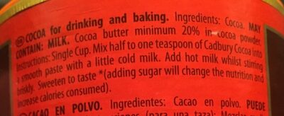 Cocoa Powder - Ingredients - en