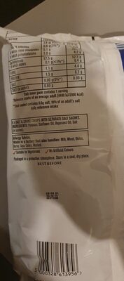 Salt & Shake Potato Crisps - Ingredients