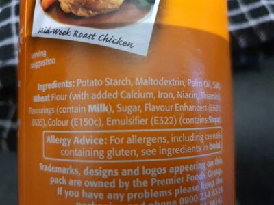 Chicken Gravy Granules - Ingredients