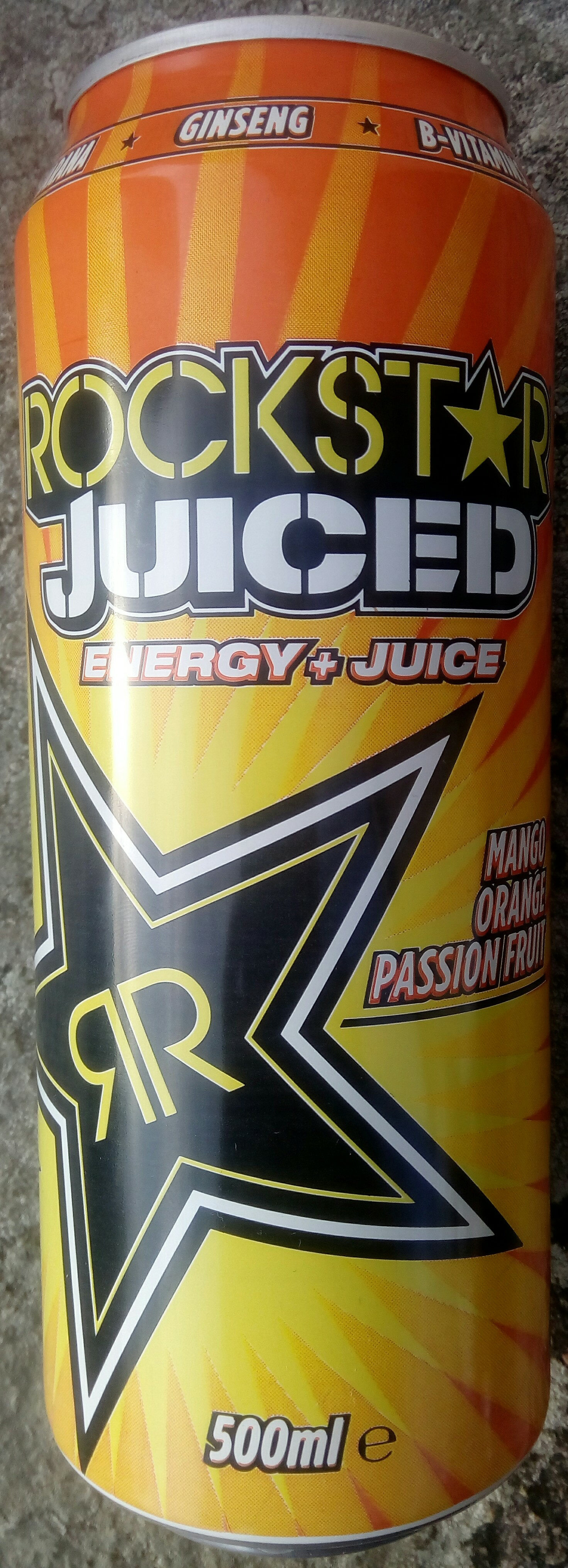 Rockstar Juiced Energy + Juice Mango, Orange, Passion Fruit - Produkt