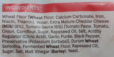 Cheese & Tomato Flatbread - Ingredients