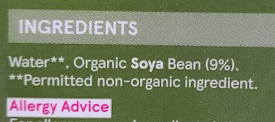 Unsweetened soya - Ingredienser - en