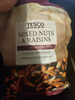 Tesco Unsalted Mixed Nuts And Raisins 500G - Producto
