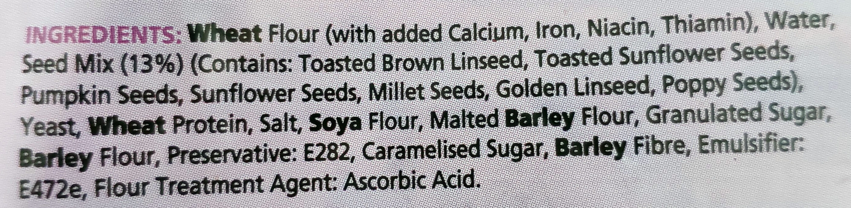 Seed Sensations - Ingredients