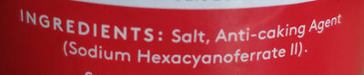 Saxa Fine Salt - Ingredients - en