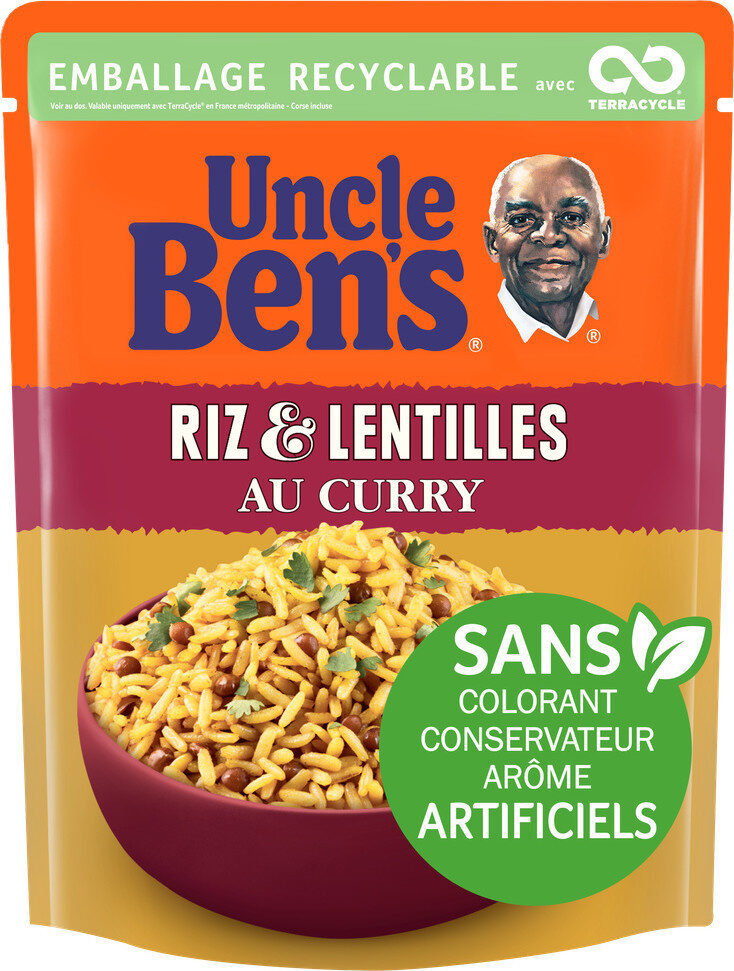 Riz au curry et lentilles Uncle Ben's 220 g - Product - fr