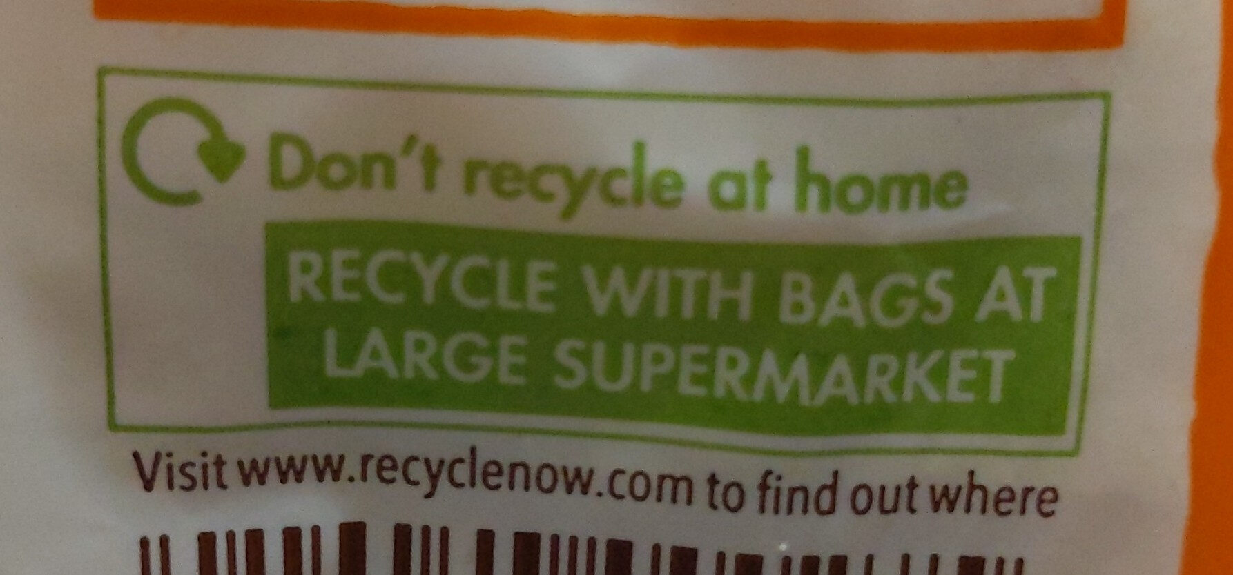Toastie White Bread - Recycling instructions and/or packaging information