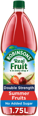 Calories in Robinsons Double Concentrate Summer Fruits Squash No Added Sugar