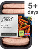 Tesco Finest 12 Pork Chipolatas - Producto