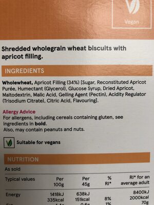 Apricot Wheats - Ingredients