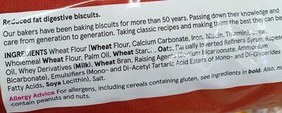tesco reduced fat digestives - Ingredients