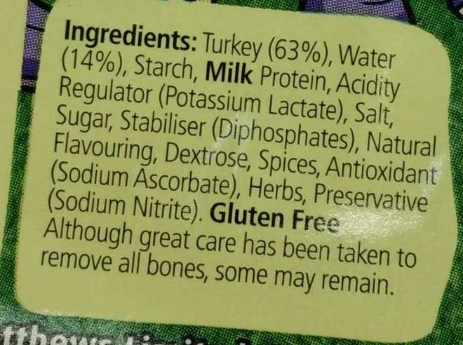 Dinosaurs Turkey Slices - Ingredients - fr