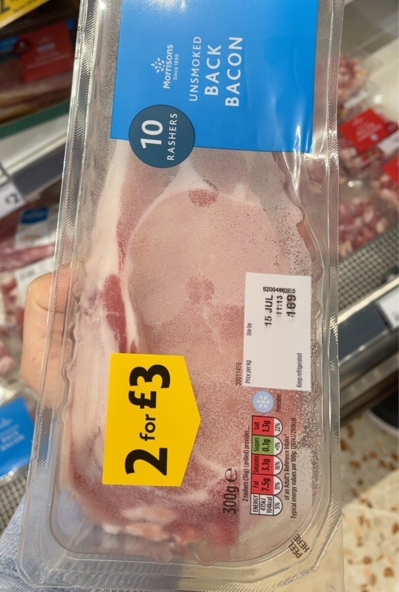 Unsmoked bacon - Product