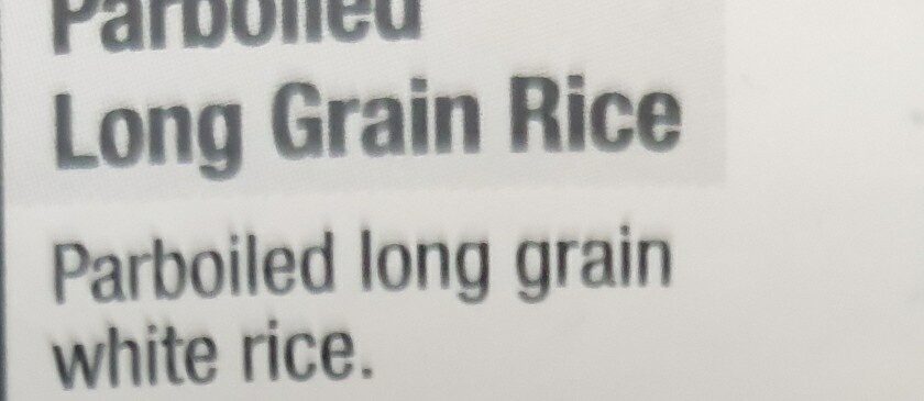 Morrisons Long grain rice - Ingredients